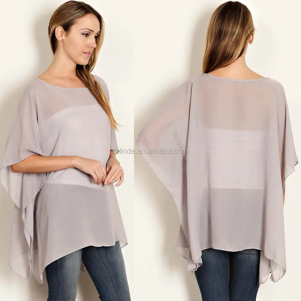 formal poncho top