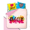 china pink pink bady adult cotton printed funny queen bedding sets