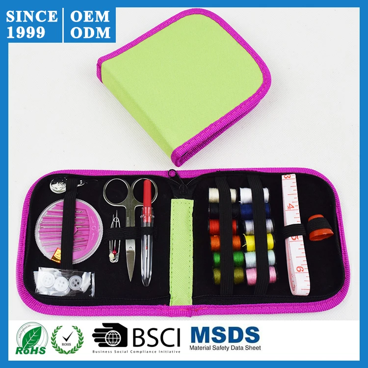 Modern Functional Portable Travel Thread Threader Needle Tape Measure