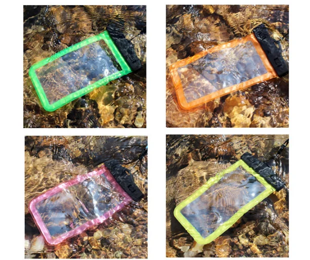 2017 Wholesale Mobile Phone Waterproof Bag, Transparent PVC Bag Waterproof Case for iPhone 7 Plus