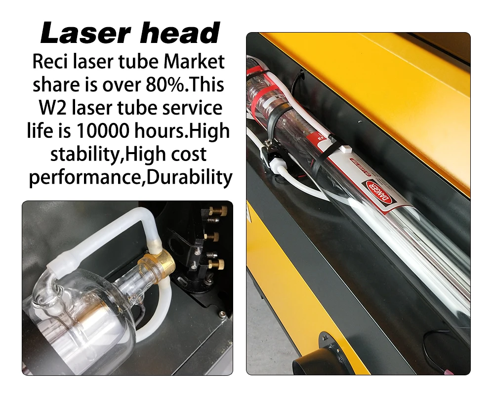 1080 Co2 laser engraving machine with ruida 6442s controller 57 stepper motor clothing laser engraving machine