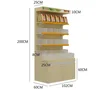 Shop heavy duty bulk storage wood table top display shelf