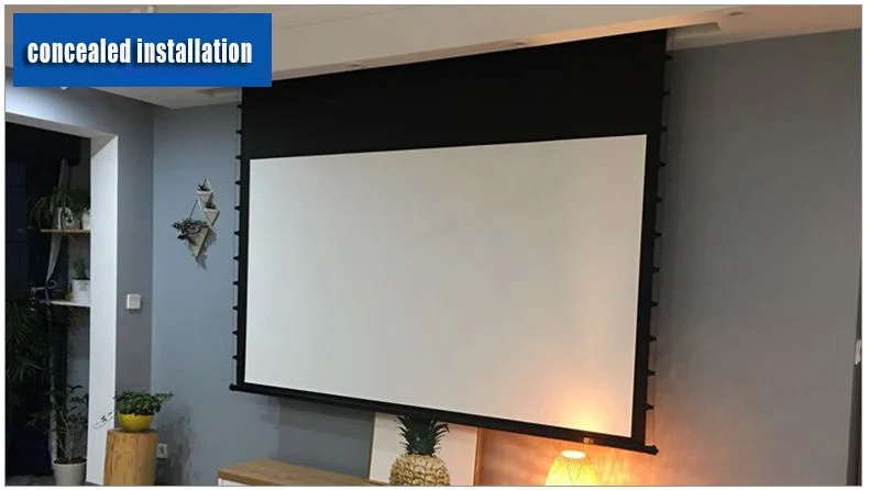 120 inch 16:9 Tab-tension Motorized projector Screen with remote control
