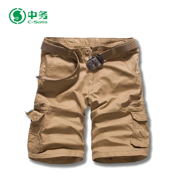 cargo pants shorts zipper