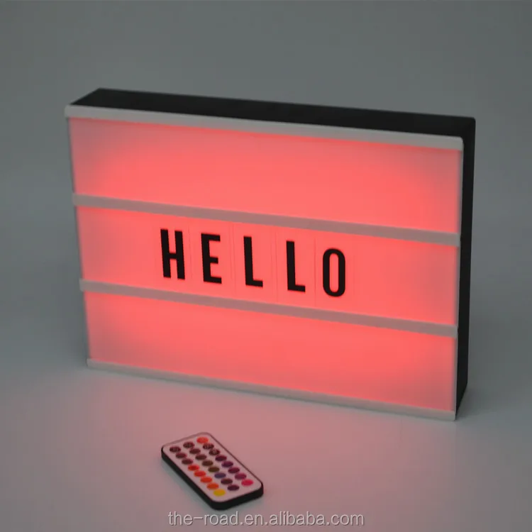 16color Color Changing Led Light Box With Letters For Bar Interior