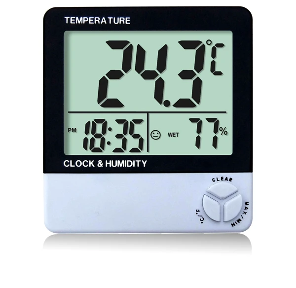 Thermomètre numérique Humidité Cuisine Température pièce Lcd Hygromètre HG