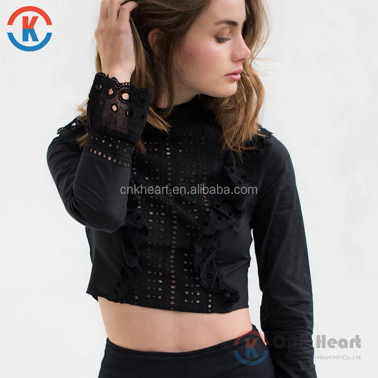 black formal blouse