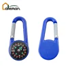Single Sided Plastic Carabiner Compass, Promotion Gift Mini Plastic Compass Carabiner/Snap Hook Compass Customization Accepted
