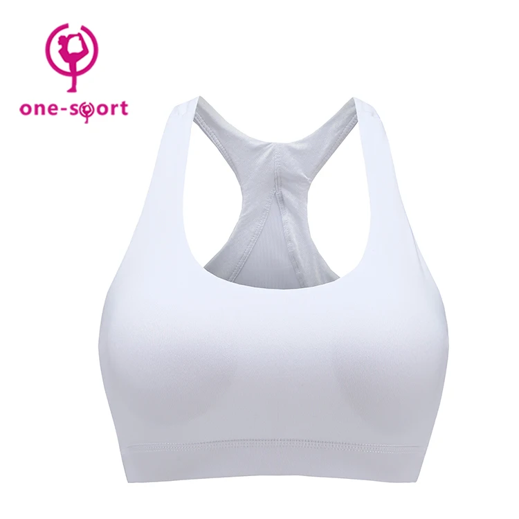 white high impact sports bra