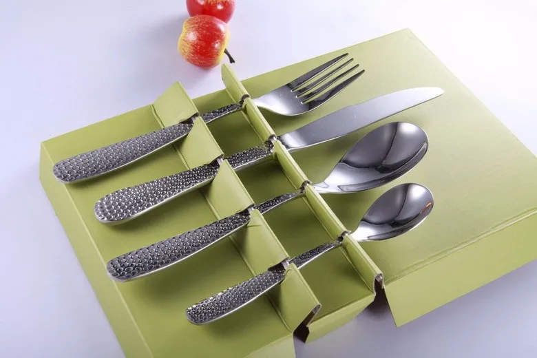 Handmade Stainless Steel 18/0 Flatware Set With Hole In Handle,New