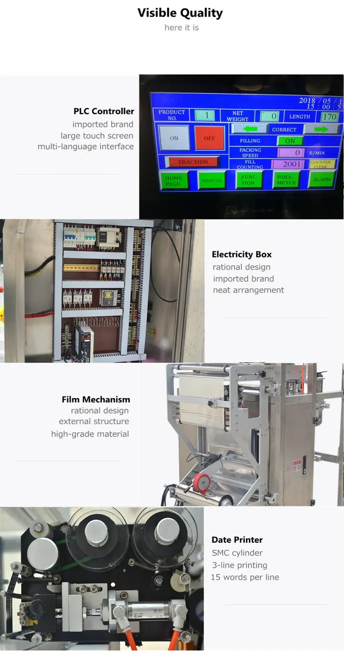 Automatic chocolate granola energy bar packaging machine