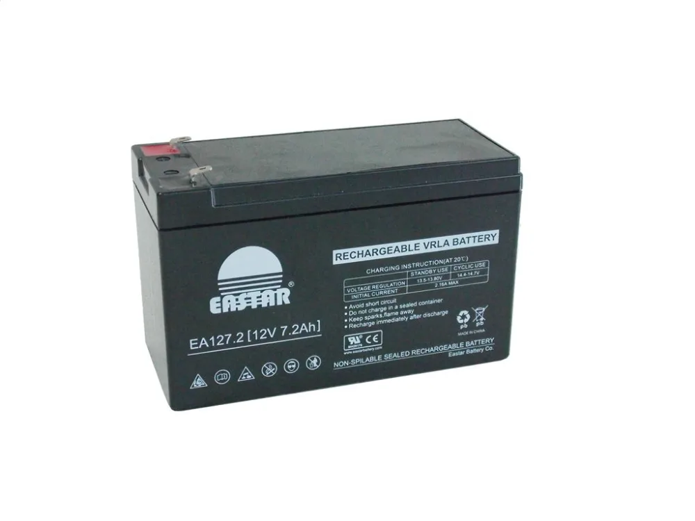 Rechargeable 12v 7.2 Ah Ups Battery 6-fm-7 Lead Acid Battery For Solar ...