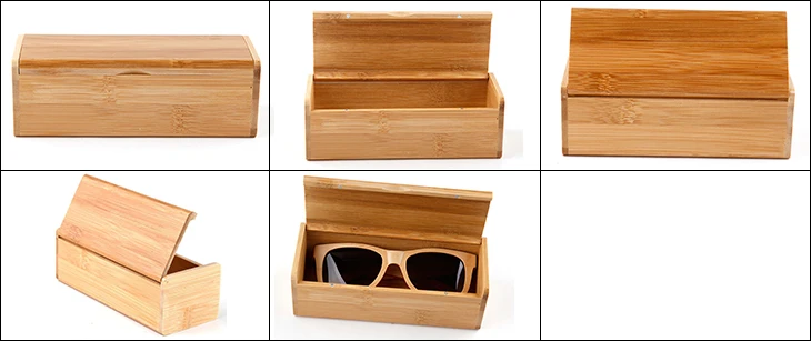 FP-B2 Bamboo Sunglasses Case Custom Sunglasses Packaging