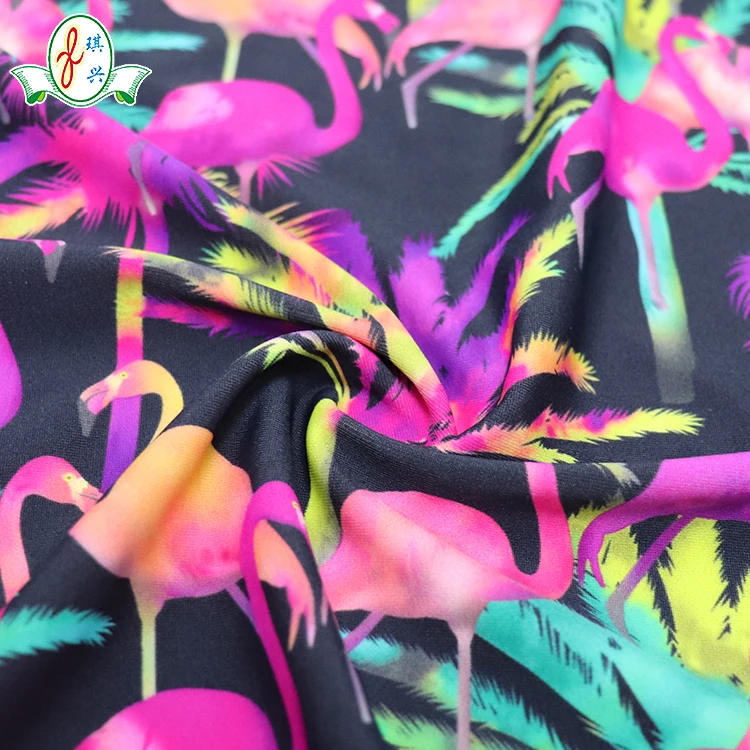 Fashion Full Dull 82 Polyamide 18 Spandex Digital Print Bikini Fabric