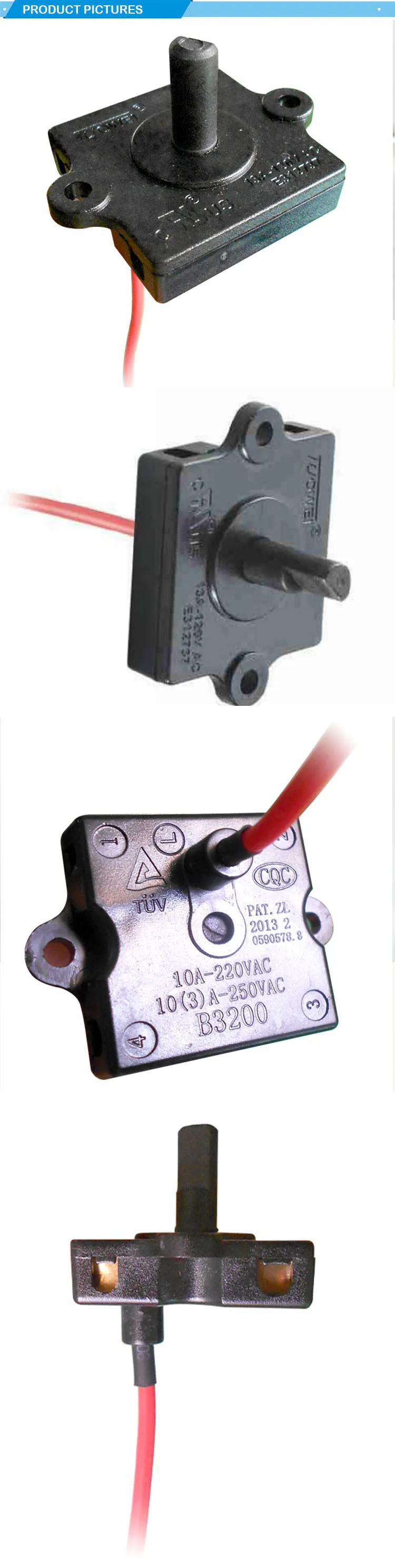4 Position 3 Speed Tuowei Item B3200219 13a120v Ac 10(3)a250v Rotary