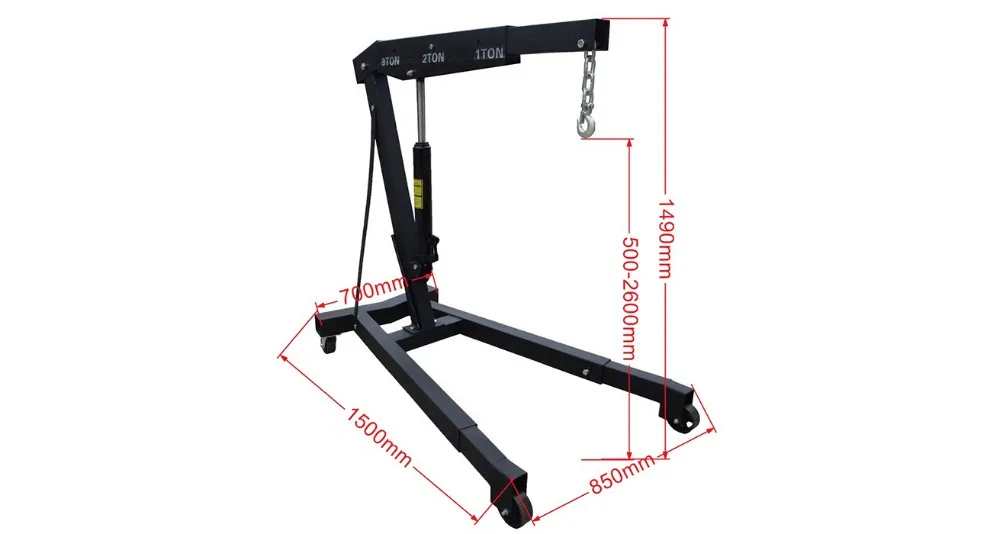 Professional Factory 3t Fixed Manual Hydraulic Engine Crane