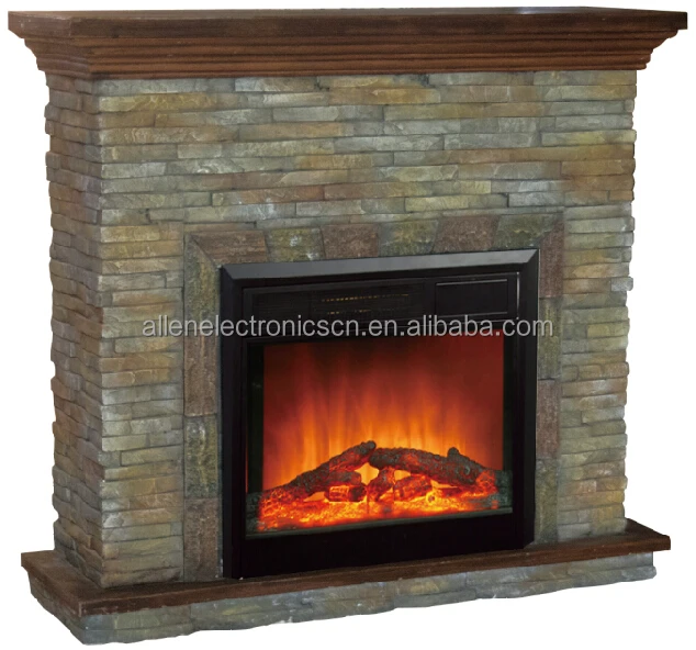 Antique Wal Mart Electric Fireplace Polystone Mantel Cheminee