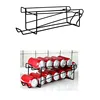 Metal can beverage dispenser rack organizer for pantry, cabinet, fridge
