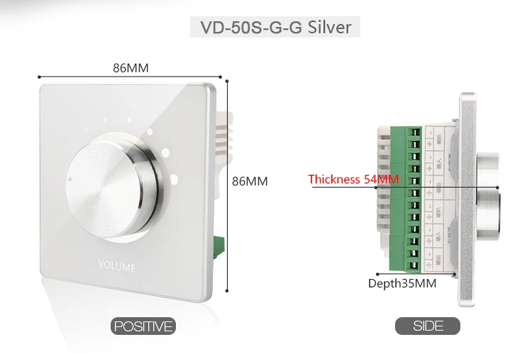 Low Price Volume Control In Wall 50w Speaker Pa Volume Control For Pa Speaker Buy Volume