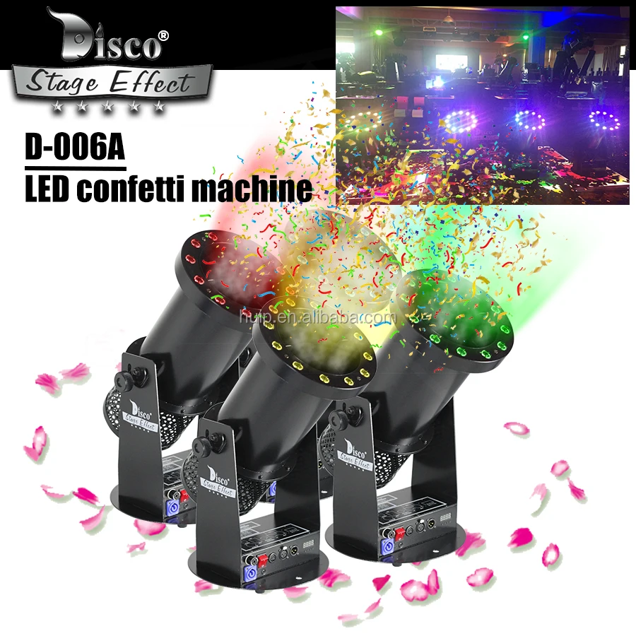 Professional Dmx Stage Effect Dj Confetti Cannon Electric Led Confetti