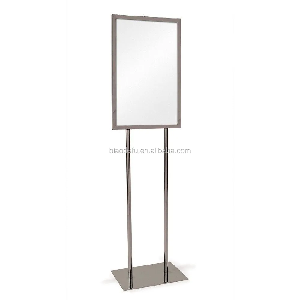 Bulletin Poster Sign Holder Floor Stand/ Acrylic Sign Holder With Metal Pedestal Stand Buy