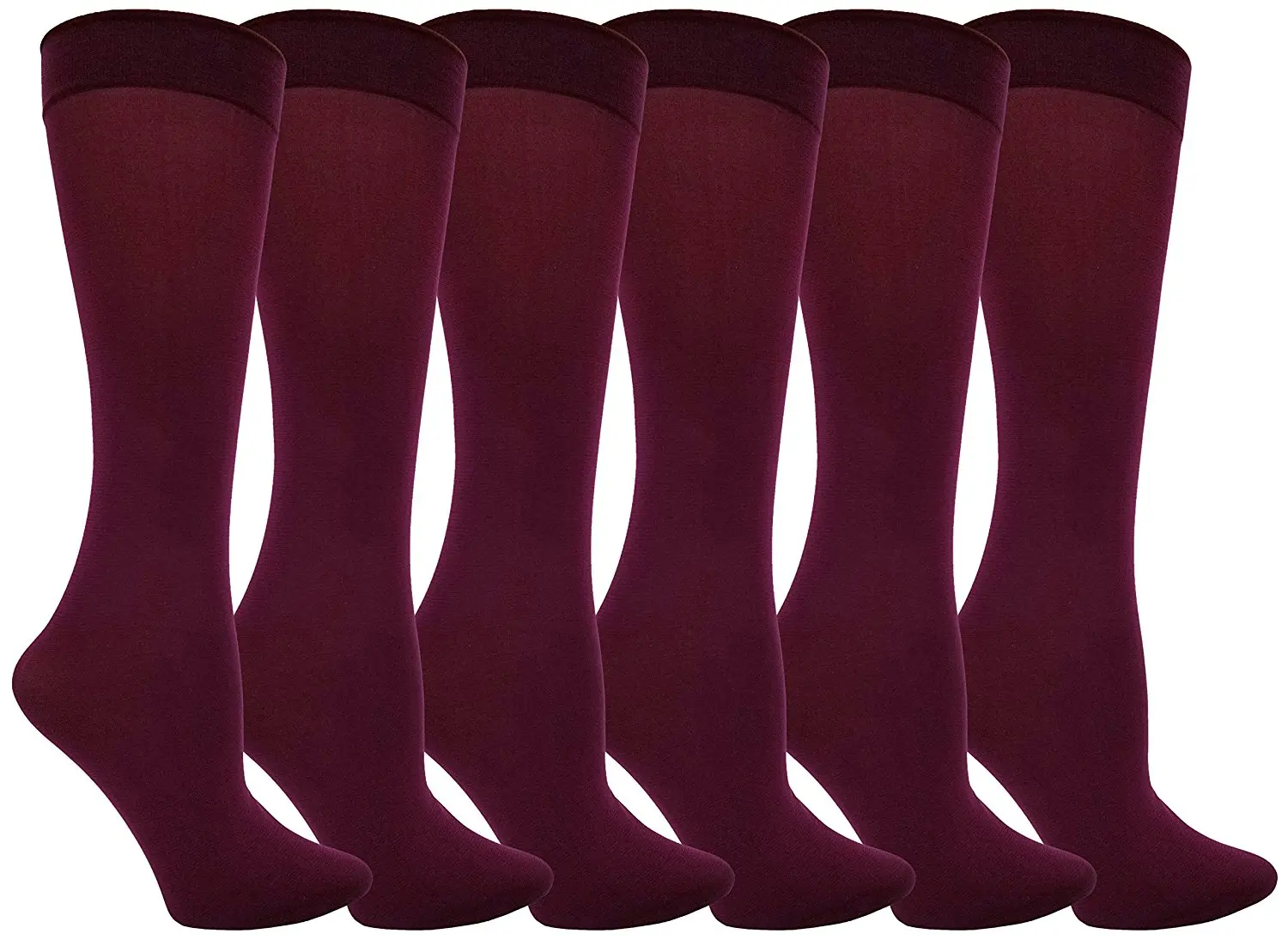 WOMEN/'S 9-11 BLACK ANKLET TROUSER NYLON SOCKS 6 PAIR NEW WITH TAG