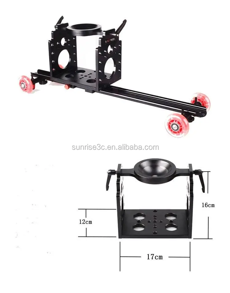 Sunrise Wholesale Aluminum Alloy Baseplate Camera Cage For Slider Dolly