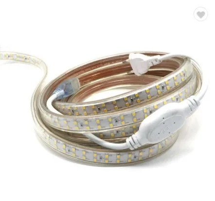 Waterproof 220V Flexible RGB 5050 SMD LED Strip Light with 24key remote controller