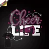 Custom plastisol heat transfers for promotion activity cheer life iron on for shirts