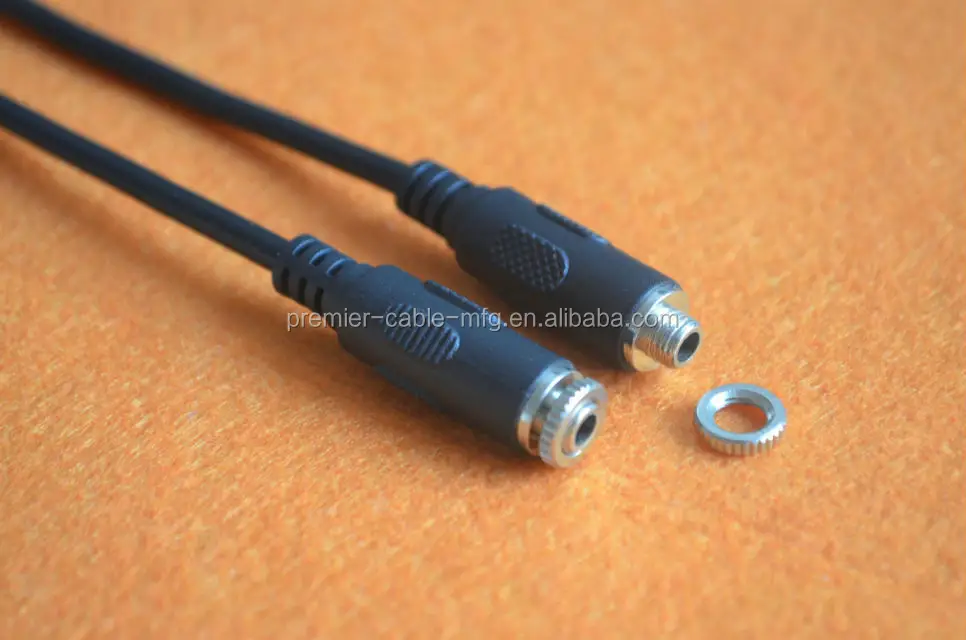 3.5mm Inline Stereo Mount Female To Female Feed-thru Jack - Buy 3.5mm