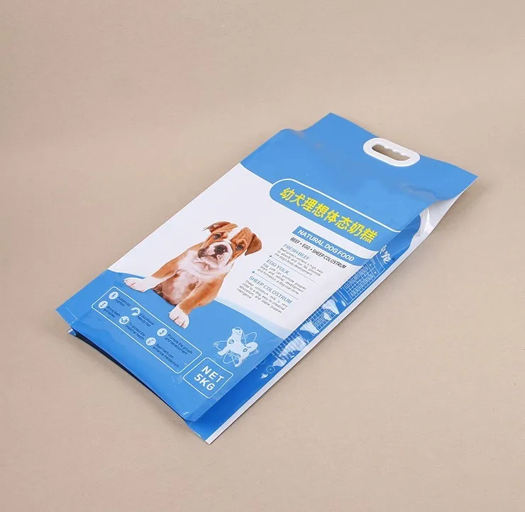 Eco Friendly Plastic Eight Side Sealed Stand Up Pet Food Plastic Dog