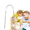 Oral care tongue scraper AE005 Stainless Steel Tongue Cleaner Scraper