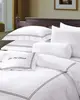 Luxury Hotel Bed Linen Embroidery Bedding 100% Cotton TC300 Percale Sheets Single Size