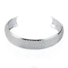 Copper material silver plated net bangle, 925 silver plated cuff bangle