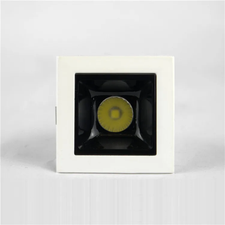 Residential high efficiency energy saving 3000K 4000K 6000K 5W 20W cob square led downlight