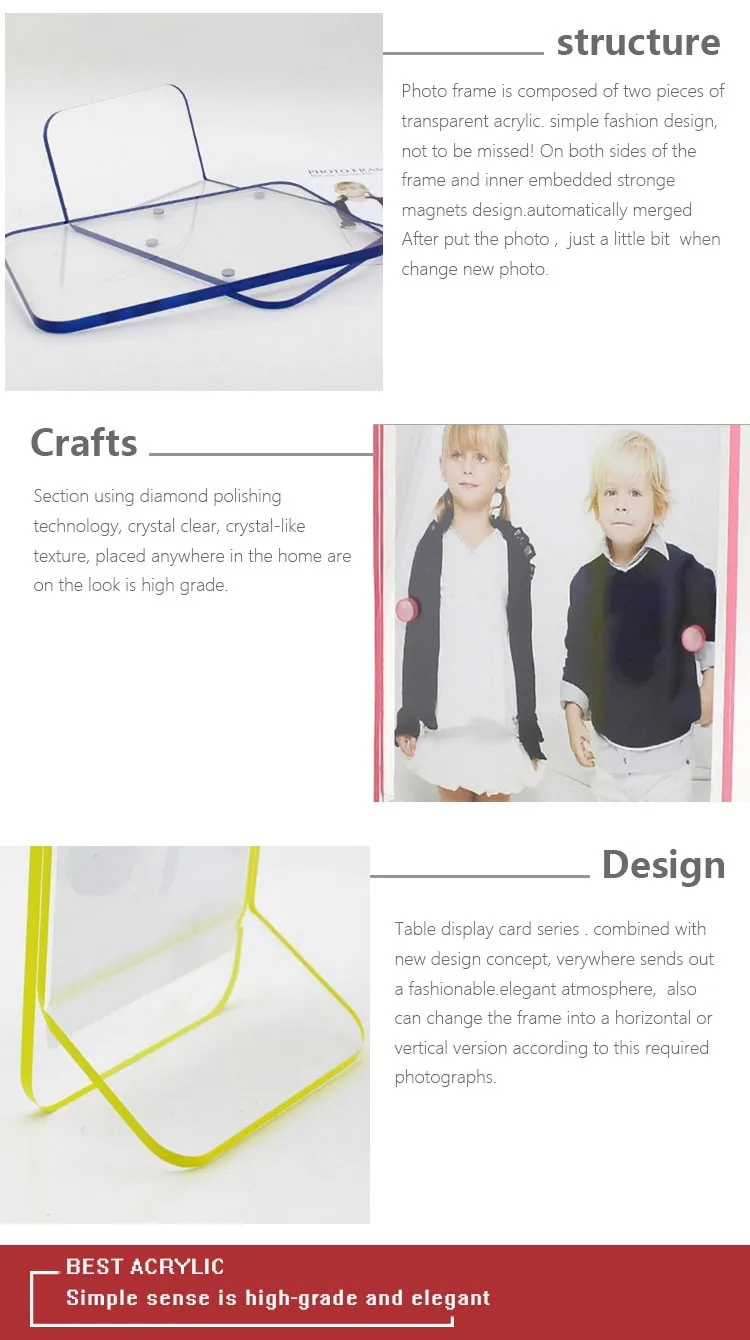 工場カスタマイズ透明アクリル額縁正方形インサート印刷写真アクリルフォトフレーム Buy アクリルフォトフレーム アクリルフレーム デジタルフォト フレーム Product On Alibaba Com