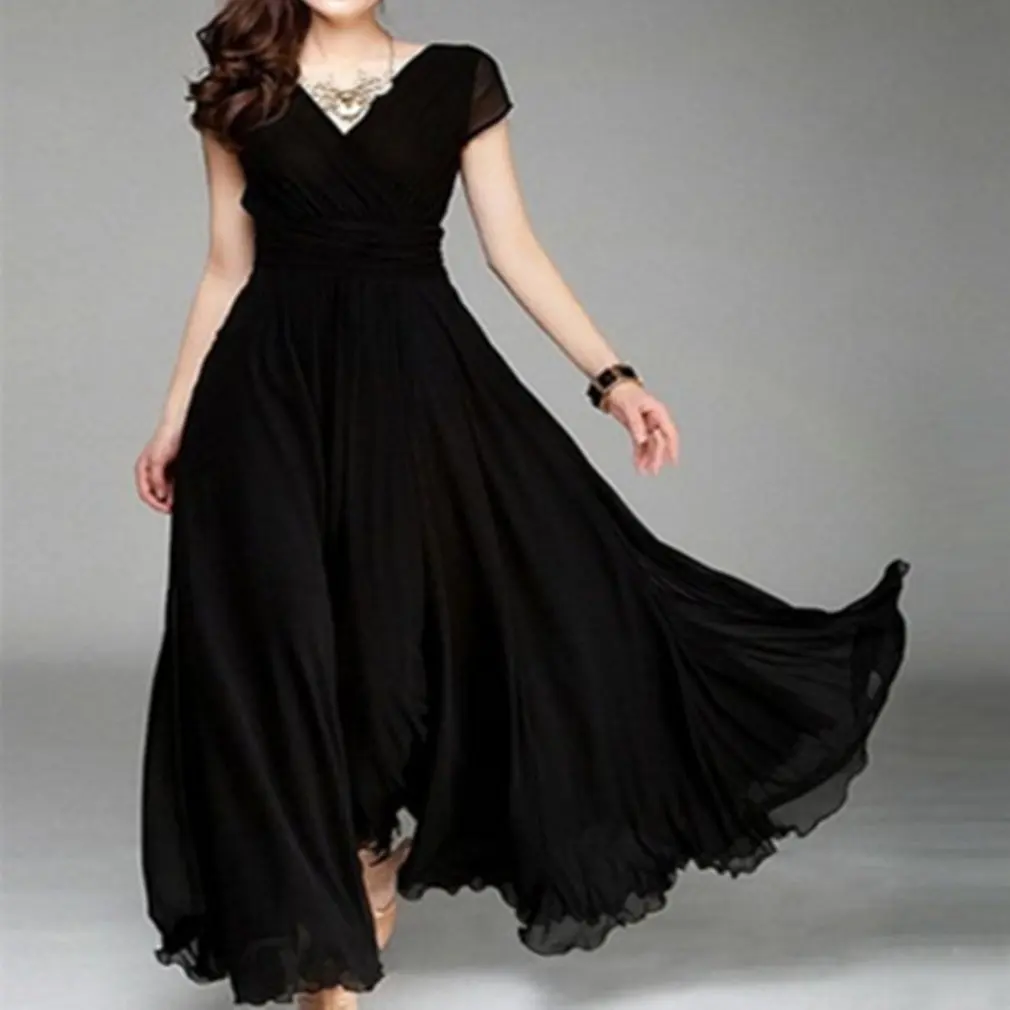 black flowy dress casual