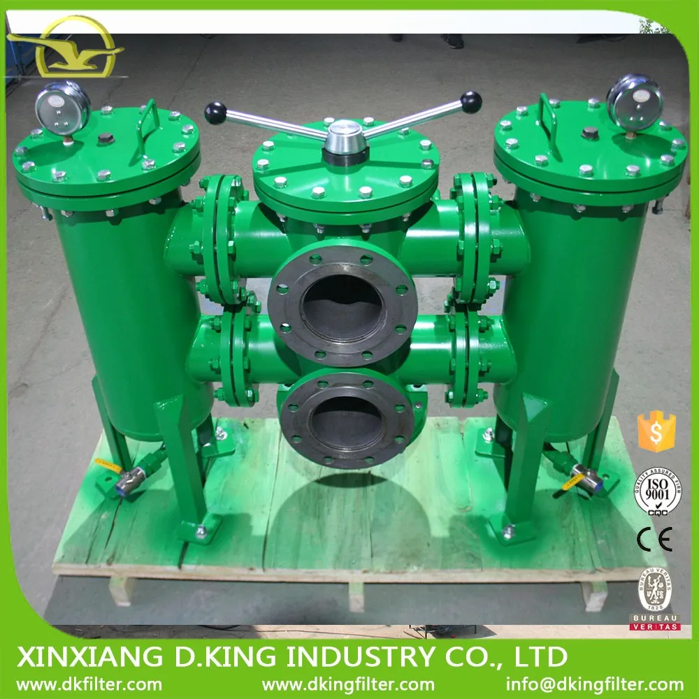 Working Pressure 1.6mpa Duplex Lube Oil Filter Easy To Use Sylqr100 Duplex Lubrication Oil