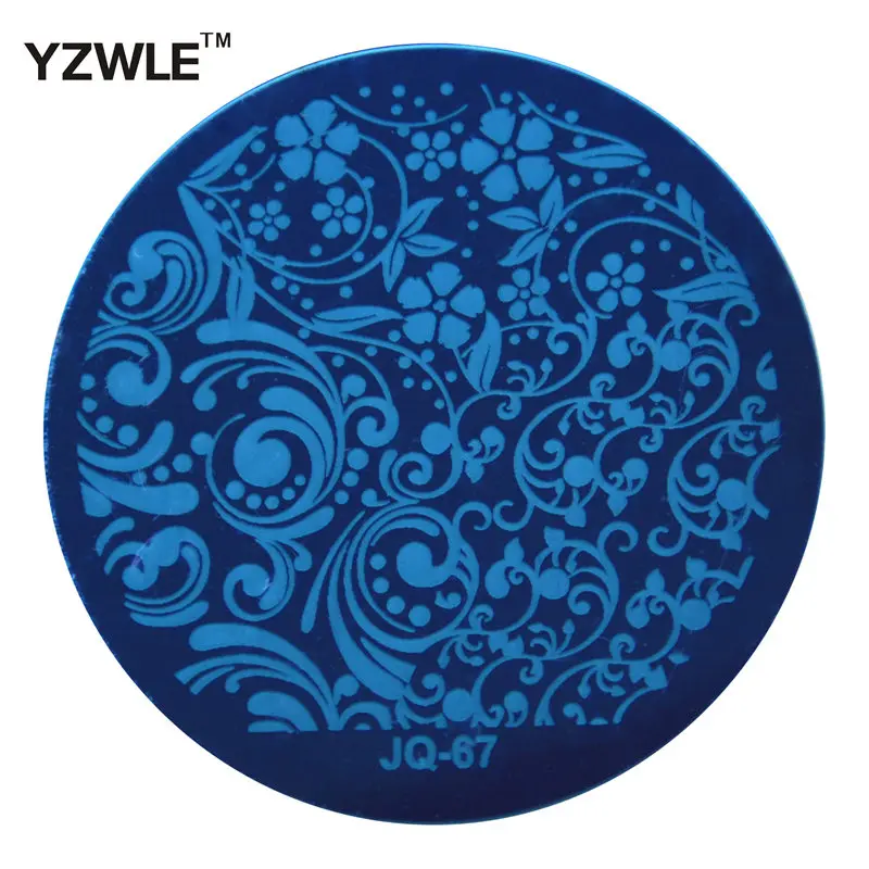 YZWLE 1 Pcs Stainless Steel Plate Image Stamp Stamping Plates DIY Manicure Template Nail Polish Tools