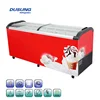 Sliding glass top chest freezer/showcase/icecream storage showcase