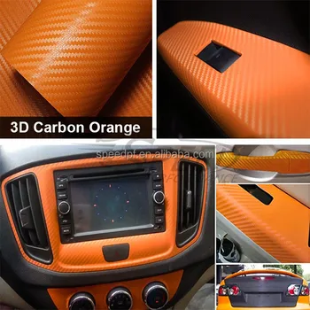 Orange Pvc Car Accessories Interior Wrapping 3d Carbon Fiber Foil Buy Carbon Fiber Foil Carbon Foil For Car Pvc Laminate Foil Product On Alibaba Com