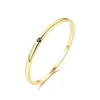 CZCITY Charm Classic 14K Solid Gold Ring Jewelry Dainty Black Stone Rings for Women