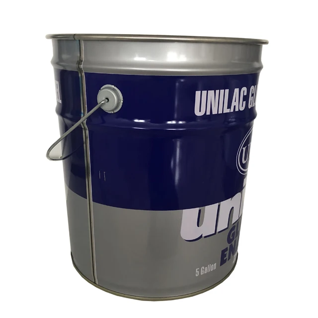 Drums Empty Tin Container 18l Metal Paint Pail With Lug Lid And Handle