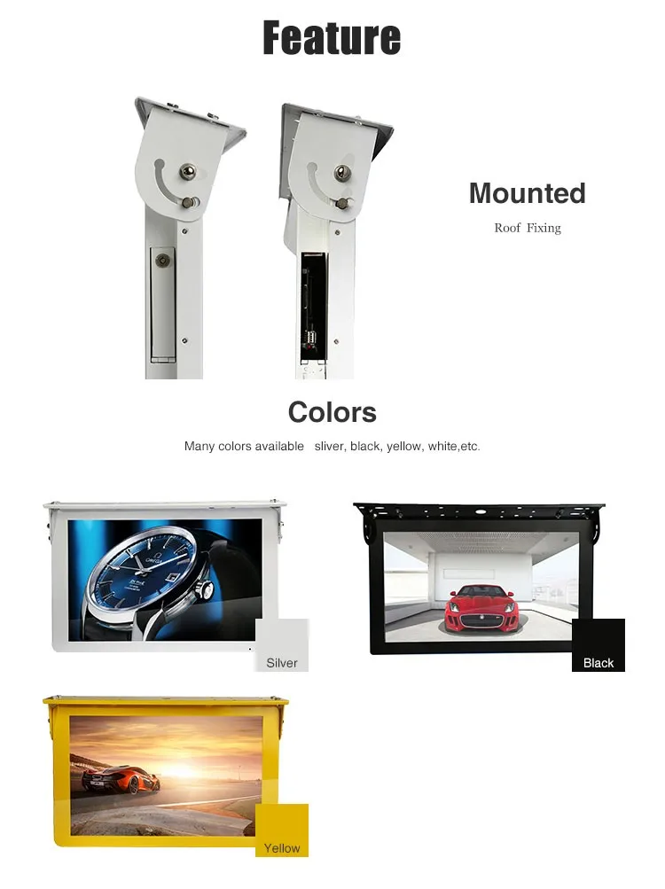 22 Inch Bus LCD Advertising Panel/Touch Screen/3G/WIFI