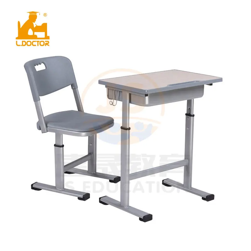 Hy0336 Indian Popular School Set Student Desk Chair With Metal Wood ...