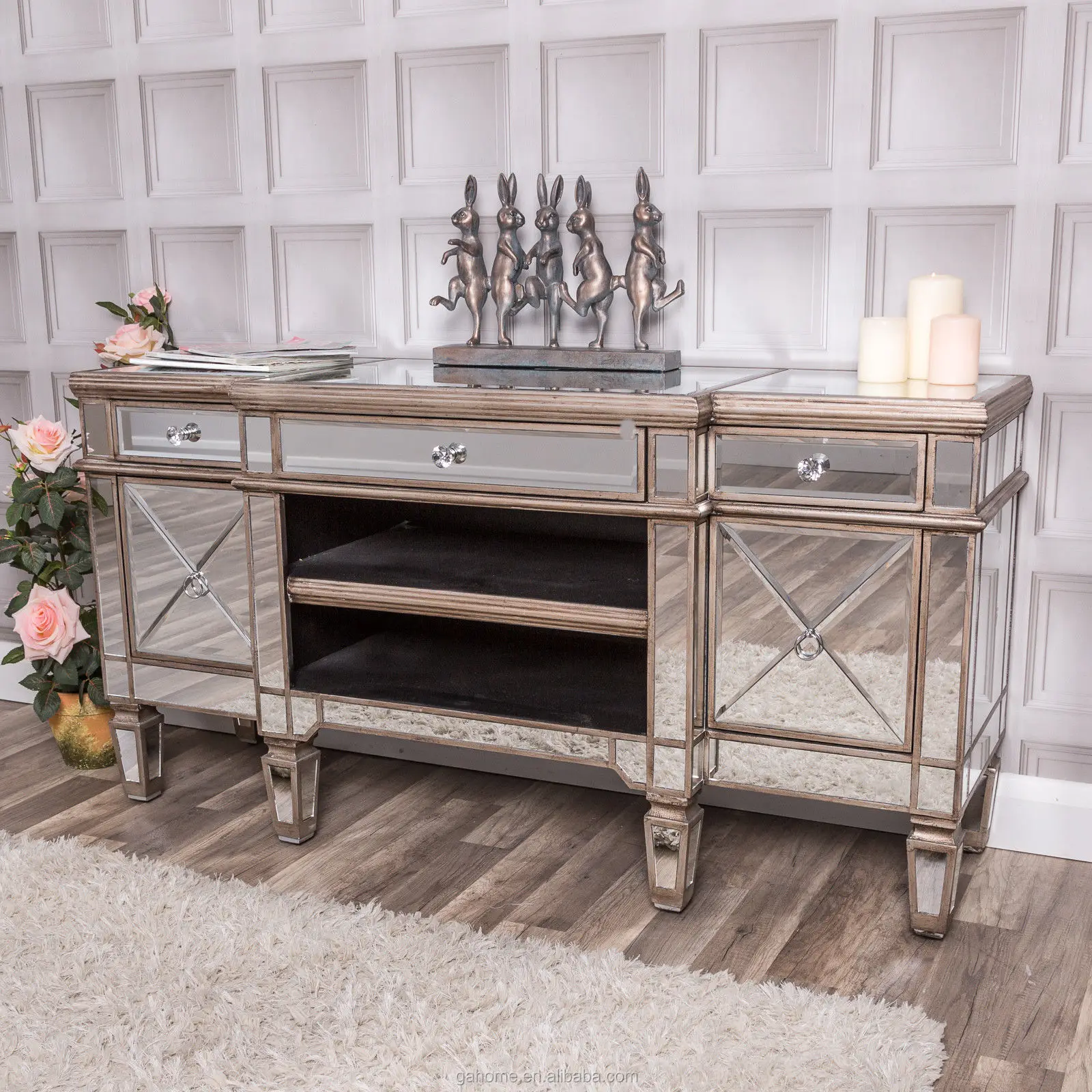 Shabby Chic Living Room Cabinets Tv Unit Stand Design Furniture