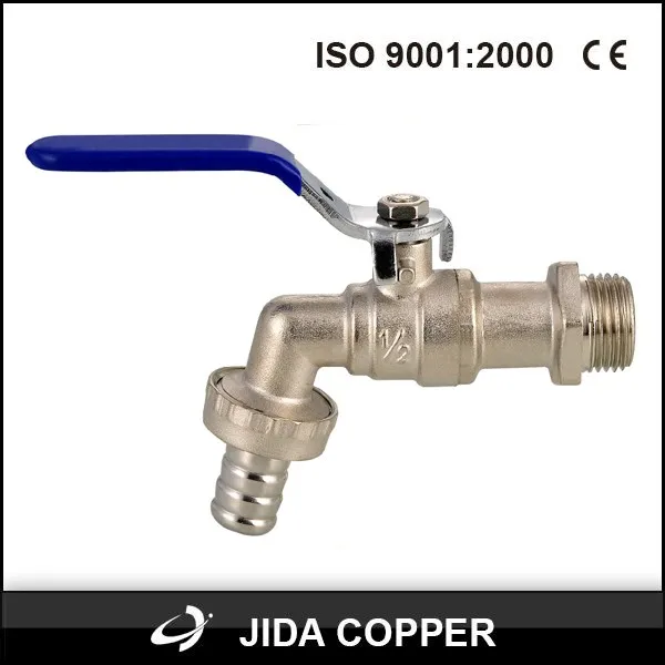 3/4' Garden Lever Bip Tap Valve with Red Quick Hose Connector 