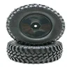 2PCS RC 1/10 Rock CRAWLER Wheel Rims & Tires Tyres Solid Rubber Tires Fit 1/10 Scale HSP RC Rock CRAWLER Car (210094)