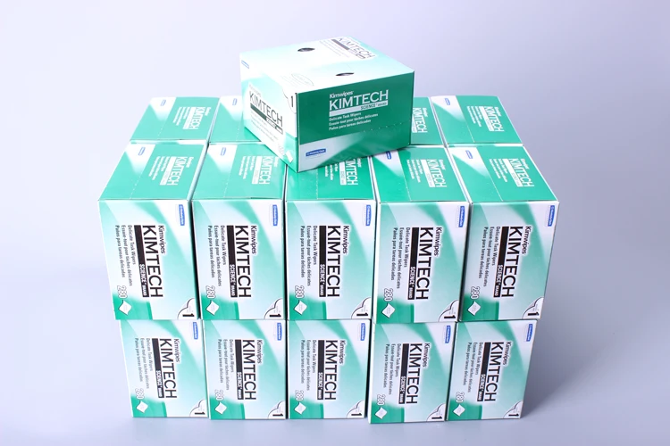 100 % Woodpulp Cleaning Paper Dustproof Kimtech Wipes Fiber Optical Tissue Paper