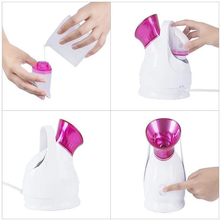 Portable Face Steamer Professional Nano Ionic Facial Steamer with Large Water Tank
